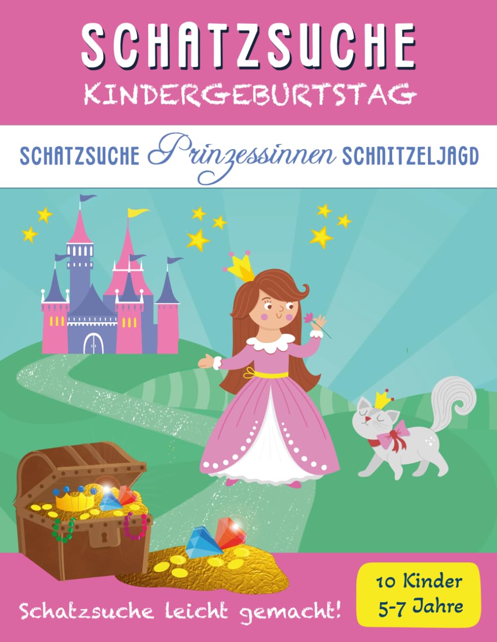Prinzessinnen Schatzsuche Kindergeburtstag Komplettset (5–7 J.)