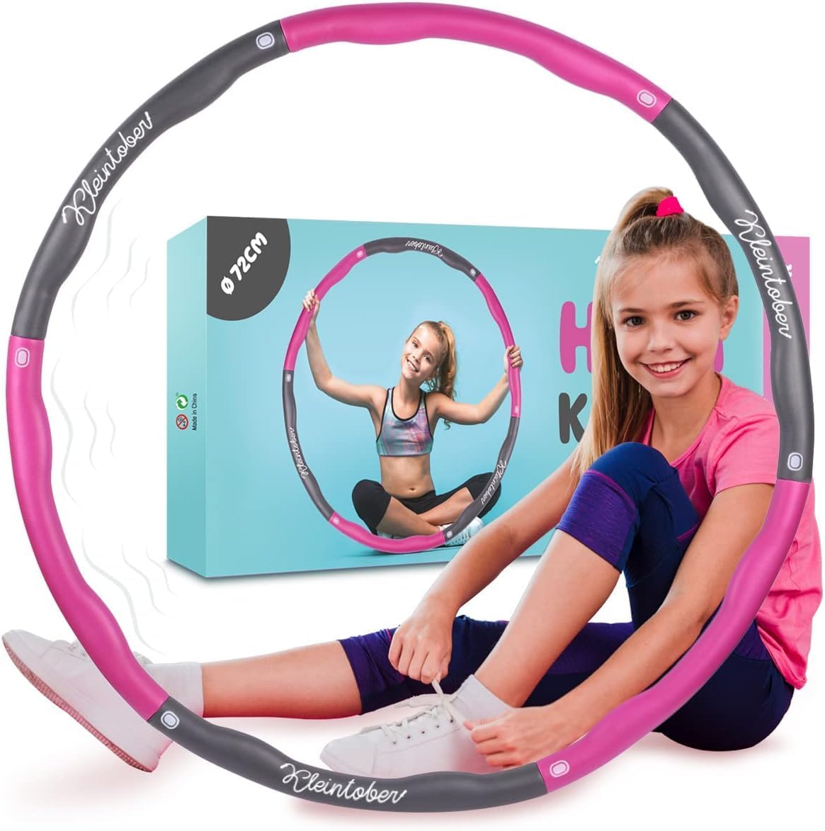 KLEINTOBER Premium Hula Hoop Set